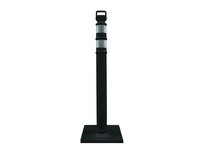 Cortina 03-747BLKRBC 45" EZ Grab Flared Black Post - (2)3" HIP Collars w/(1) 10# Base - Boxed