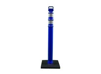 Cortina 03-747BRBC 45" EZ Grab Flared Blue Post - (2)3" HIP Collars w/(1) 10# Base - Boxed
