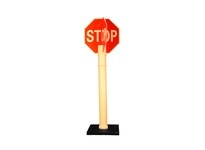 Cortina 03-747QD Quick Deploy Stop Sign: (2) 18" Non-Reflective Stop Signs | White Delineator Post