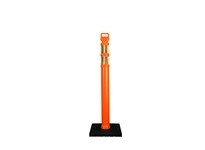 Cortina 03-747RBC 45" EZ Grab Flared Orange Post - (2)4" HIP Collars w/(1) 10# Base - Boxed