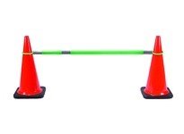 Cortina 03-824CB-G Cone Bar Retractable 5-9 Green w/(3) 4" HI Collars (3" dia. ring)