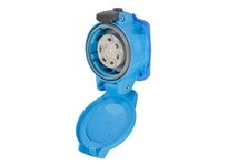 Meltric 03-P4041-824-300-NC PN7c RECEPTACLE POLY BLUE SIZE 1 IP 66/67 4P+G 15 A 480 VAC 60 Hz SCREW TYPE LOCKING PAWL SELF-RETUR