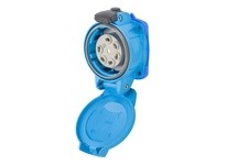 Meltric 03-P4051 PN7c RECEPTACLE POLY BLUE SIZE 1 IP 66/67 5P+G 15 A 480 VAC 60 Hz