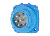 Meltric 03-P8051 PN7c INLET POLY BLUE SIZE 1 IP 66/67 5P+G 15 A 480 VAC 60 Hz