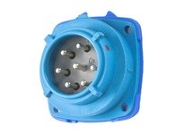 Meltric 03-P8061 PN7c INLET POLY BLUE SIZE 1 IP 66/67 6P+G 15 A 480 VAC 60 Hz