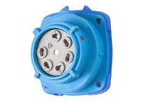 Meltric 03-P8061-001 PN7c RECEPTACLE POLY BLUE SIZE 1 IP 66/67 6P+G 15 A 480 VAC 60 Hz REVERSE INTERIORS