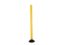 Cortina 04-48-YYG 48" Tubular Delineator Yellow Post - High Intensity Collars | Industrial Supplies