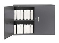 Durham 060-95-WSS FIXED SLOTTED SHELF AEROSOL CABINET #95 GRAY