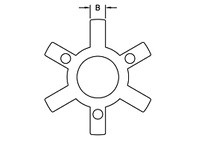 Lovejoy 0685144120014 L 150-SPIDER-SOX(0.25 lb) Lovejoy L Type Jaw Coupling Standard Rubber Spider | YarinInd