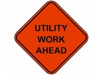 Cortina 07-800-3010 36" Mesh - Utility Work Ahead