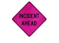 Cortina 07-800-30107 36" Fluorescent Pink - Incident Ahead | YarinInd