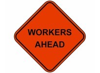 Cortina 07-800-3021 36" Mesh - Workers Ahead