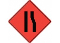 Cortina 07-800-3707 36" Vinyl Non-Reflective - Merge Left Symbol