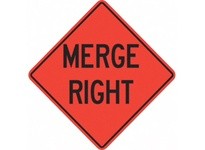 Cortina 07-800-3708 36" Vinyl Non-Reflective - Merge Right