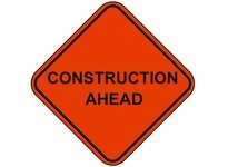 Cortina 07-800-4003 48" Mesh - Construction Ahead | YarinInd