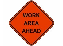 Cortina 07-800-4005 48" Mesh - Work Area Ahead | YarinInd