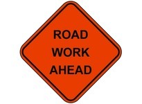 Cortina 07-800-4007 48" Mesh - Road Work Ahead