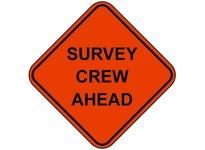 Cortina 07-800-4009 48" Mesh - Survey Crew Ahead | YarinInd