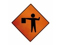 Cortina 07-800-4025 48" Super Bright - Flagger Symbol | YarinInd