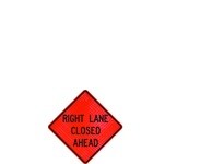 Cortina 07-800-4033 48" Super Bright - Right Lane Closed Ahead