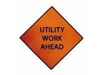 Cortina 07-800-4064 48" Marathon - Utility Work Ahead