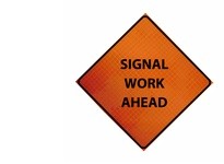 Cortina 07-800-4145 48" Diamond Grade - Signal Work Ahead | YarinInd