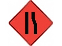 Cortina 07-800-4707 48" Vinyl Non-Reflective - Merge Left Symbol | YarinInd