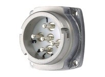 Meltric 09-28077-185 PNHT INLET METAL SIZE 1 IP 44 3P+N+G 30 A 125/250 VAC 60 Hz HIGH TEMPERATURE