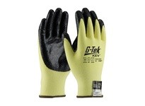 PIP 09-K1450/L Seamless Knit Kevlar / Spandex Glove with Nitrile Coated Smooth Grip on Palm & Fingertips