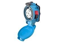 Meltric 09-N4147 PN20 RECEPTACLE METAL BLUE SIZE 1 TYPE 4X 3P+N+G 15 A 347/600 VAC