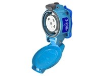 Meltric 09-N4163 PN20 RECEPTACLE METAL BLUE SIZE 1 TYPE 4X 3P+G 20 A 208 VAC