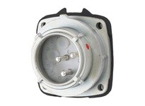 Meltric 09-N8142 PN20 INLET METAL SIZE 1 TYPE 4X 2P+G 15A 600VAC | Industrial Supplies