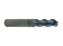 Regal 090222RM 1/4 x 1/4 x 3/4 x 2-1/2 3 Flt SE Alu-Mill TC 40 degree Helix Carbide AlTiN CC Ball Nose End Mill Cutting Tools