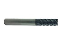 Regal 099670RM 1/4 x 1/4 x 1/2 x 2-1/4 6 Flt SE 45 degree Helix TC Carbide .020 Corner Radius CC End Mill Cutting Tools