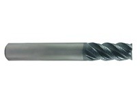 Regal 099701RM 3/8 x 3/8 x 7/8 x 2-1/2 TC Carbide 4 Flt Fine Pitch .020 Corner Radius Rougher Plain w/ AlCrN Cutting Tools