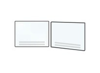 1/8" x 24" x 48" Sneeze Guard with Rounded Corners