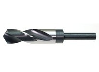DRILLCO 1000A218 1.9/32 1/2" Shank S&D Drills High Speed Steel Bright & Black 118 degree Point