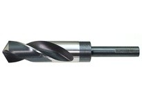DRILLCO 1000E228 1.7/16 1/2" Shank S&D Drills High Speed Steel Bright & Black 118 degree Point
