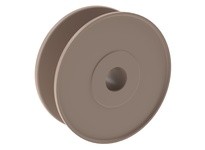 Rexnord 101-9655-4 1 1/4" Round Idler Bore, 6.504" Pitch Diameter, 27 Teeth, LF, NT820 Molded Non-Split Drum (Idler Wheel) Sproc