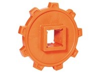 Rexnord 114-863-1 2" Hex Shaft-ready Bore, 10.111" Pitch Diameter, Acetal, N5996 Molded Non-Split Sprocket2" Hex Shaft-ready Bor