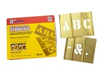 Hanson 10028 1'' BRASS LETTERS SET 33 PC