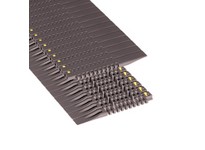 Rexnord 81416334 7.5" Width, 1" Pitch, Solid Top, Brown High Performance, Straight Running, 7705 MTW MatTop Chain with Polyester