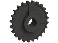 Rexnord 114-1597-1 1" Round Shaft-ready Bore, 5.795" Pitch Diameter, 24 Teeth, 1 Keyway, 2 Set Screws, POM, N5700 Molded Non-Spl