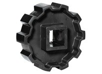 Rexnord 114-1411-1 6085 Series Molded Non-Split Sprocket With 10 Teeth And a 2-1/2" Square Shaft-Ready Bore And 1 Setscrew Molde