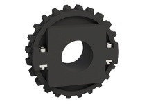 Rexnord 614-143-19 1500 Series Molded Split Sprocket with 24 Teeth and a 1-1/2" Round Idler Bore in PA material1500 Series Molde