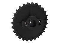 Rexnord 614-57-12 1 1/4" Round Idler Bore, 6.504" Pitch Diameter, 27 Teeth, PA, NS5700 Molded Split Sprocket1 1/4" Round Idler B