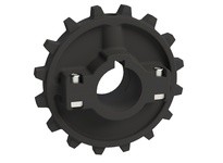 Rexnord 614-62-40 7700 Series Molded Split Sprocket with 16 Teeth and a 40 mm Round Shaft-ready Bore with 1 Keyway and No Setscr