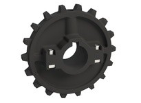 Rexnord 614-60-35 7700 Series Molded Split Sprocket with 18 Teeth and a 35 mm Round Shaft-ready Bore with 1 Keyway and No Setscr