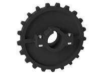 Rexnord 614-63-40 7700 Series Molded Split Sprocket with 21 Teeth and a 40 mm Round Shaft-ready Bore with 1 Keyway and No Setscr