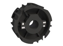 Rexnord 614-28-12 1 1/4" Round Idler Bore, 5.088" Pitch Diameter, 21 Teeth, PA, NS815 Molded Split Sprocket1 1/4" Round Idler Bo